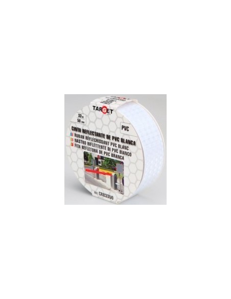 Rollo cinta reflectante adhesiva 50 mm x 33 m