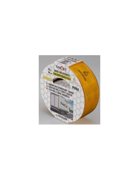 Rollo cinta reflectante adhesiva automoción 50 mm x 25 m homologada
