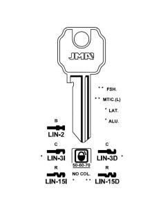Copia llave de serreta en bruto mod lIN