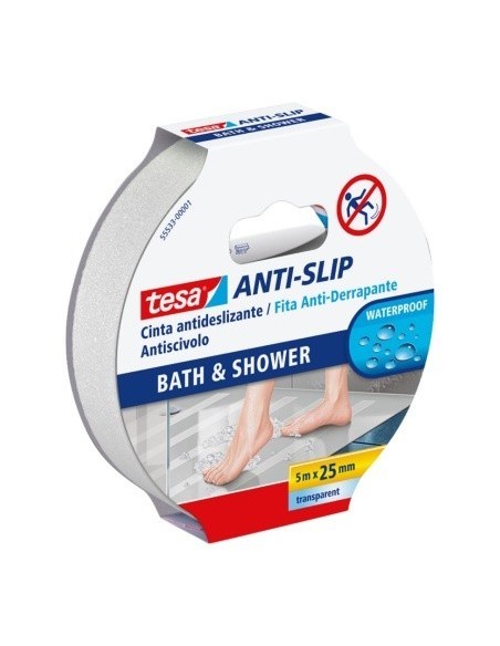 Rollo cinta antideslizante adhesiva 25 mm x 5 m