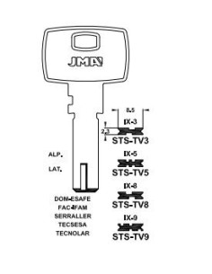 Copia llave de puntos en bruto mod STS