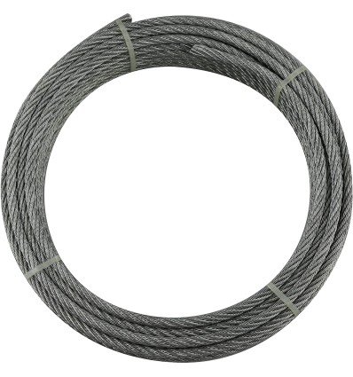 Cable acero galvanizado 6x7 25m