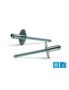 Remache estándar cabeza ancha alu/ac