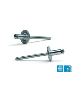 Remache flor cabeza ancha alu/ac
