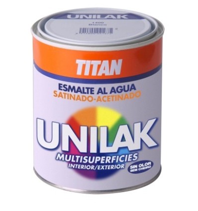 Esmalte laca al agua satinado 750 ml UNILAK