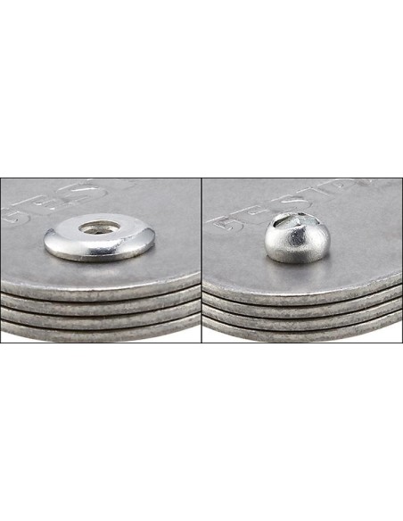 Remache ciego aluminio-acero cabeza bombeada