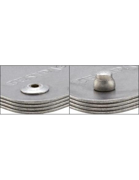 Remache ciego CAP aluminio-acero cabeza bombeada