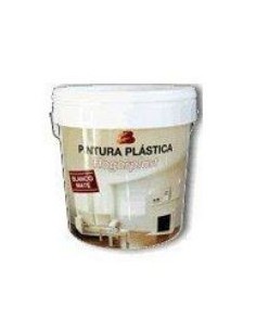 Pintura plástica blanca mate para interior
