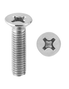 Tornillo cabeza avellanada "PHILLIPS" DIN965 inoxidable A2