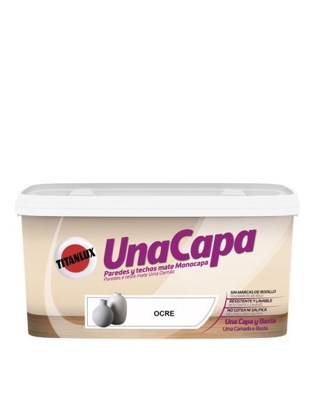Pintura plástica mate interior una capa 4 lLUX