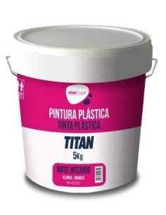 Pintura plástica blanca mate interior