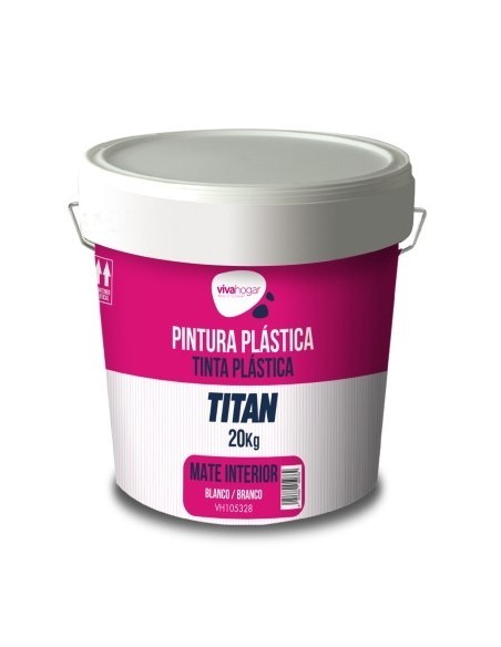 Pintura plástica blanca mate interior