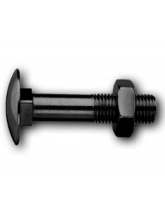 Tornillo cabeza redonda cuello cuadrado DIN603 pavonado