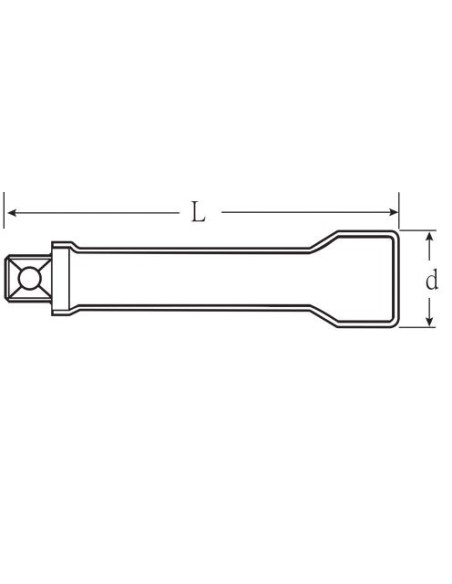 Alargadera VDE 1000V 1/2" mod 12177VDE