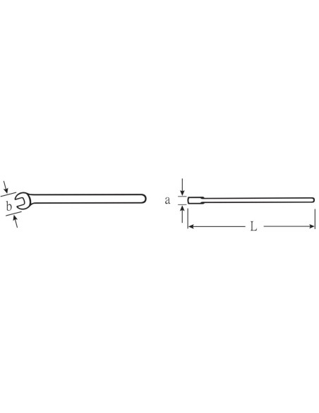 Llave fija una boca VDE 1000V mod 12160