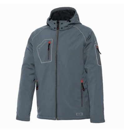 Chaqueta softshell acolchada gris PERFECT
