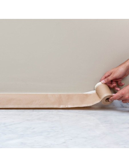 Rollo papel protector con cinta krepp 45 m lineales