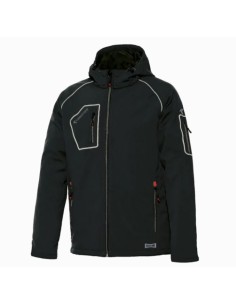 Chaqueta softshell acolchada negra PERFECT
