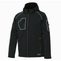 Chaqueta softshell acolchada negra PERFECT