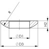 Arandela esfera DIN6319C