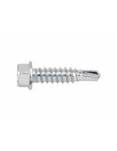 Tornillo autotaladrante punta reducida DIN7504-K RE cabeza hexagonal zincado