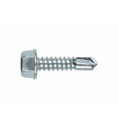 Tornillo autotaladrante DIN7504-K cabeza hexagonal zincado