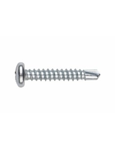 Tornillo autotaladrante DIN7504-N cabeza alomada zincado