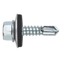 Tornillo DIN7504-K cabeza hexagonal con arandela zincado en mini caja