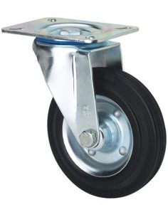 Rueda giratoria con platina sin freno serie ZV-BS