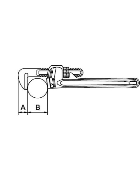 Llave grifa STILLSON aluminio TITALUM