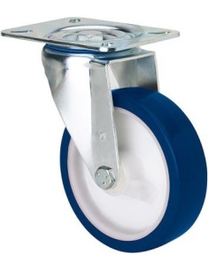 Rueda giratoria con platina sin freno serie ZV-POA