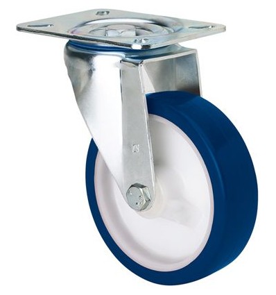 Rueda giratoria con platina sin freno serie ZV-POA
