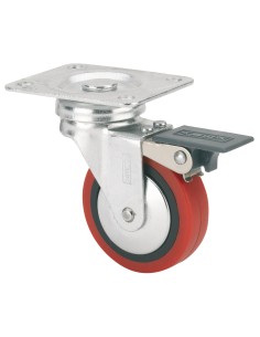 Rueda giratoria con platina con freno serie B-PPI