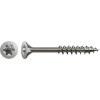 Tornillo madera cabeza plana huella Torx rosca parcial INOX A2 en mini caja