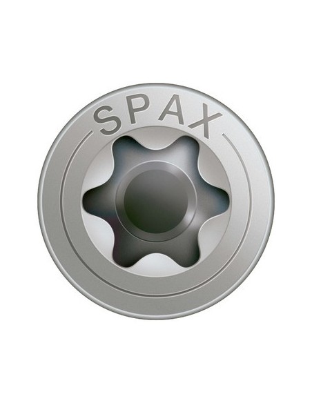 Tornillo madera cabeza plana huella Torx rosca parcial INOX A2 en mini caja