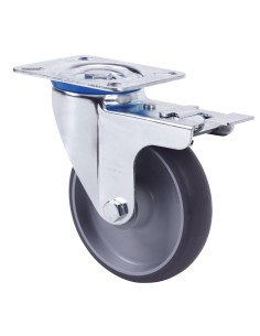 Rueda giratoria con platina con freno serie ZV-PGZ