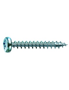 Tornillo madera cabeza plana alomada PZ rosca completa baño WIROX