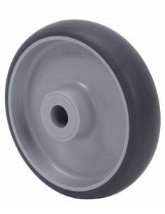 Rueda sin soporte "aro" goma gris SERIE PGZ