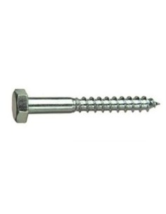 Tornillo rosca madera cabeza hexagonal DIN571 zincado