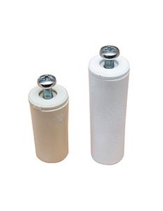 Tope persiana blanco tornillo metal