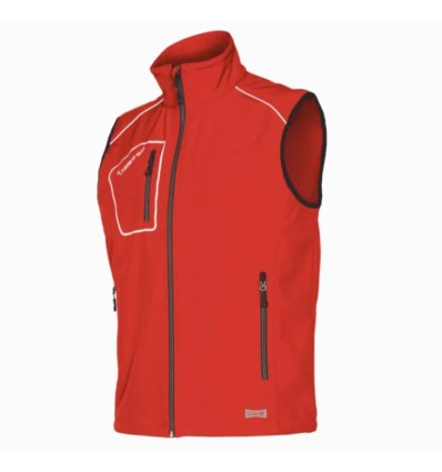 Chaleco softshell rojo SNAPPY