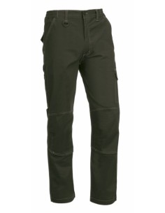 Pantalón multibolsillo verde LIGHT-FLEX 131