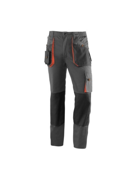 Pantalón multibolsillo gris/negro/naranja TOP RANGE 961