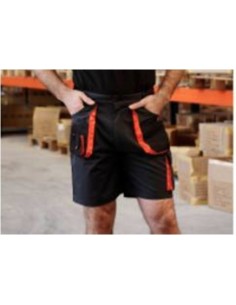 Pantalón corto negro/naranja TOP RANGE 962