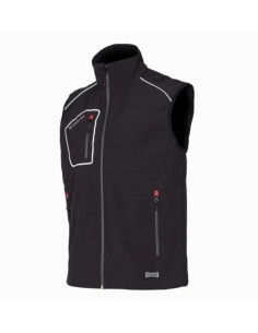 Chaleco softshell negro SNAPPY