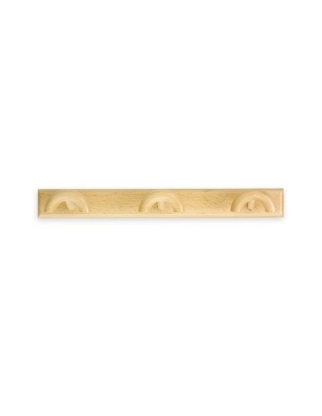 Colgador pared 44x385x53mm 3 gancho