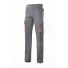 Pantalón multibolsillo gris/naranja 103004