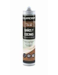 Sellador de silicona ácida antimoho especial baños y cocinas 280 ml mod CS-20