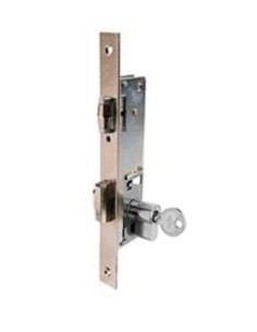 Cerradura embutir metálica mod 1984V frente inoxidable