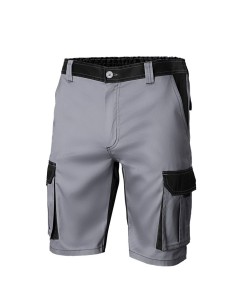 Pantalón corto multibolsillo gris/negro 103021B